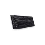 Logitech K270 Keyboard Wireless RF Black USB Interface Compatible 920-003743