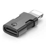 USB-C til Lightning adapter - OTG funktion - Sort