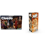 Hasbro Gaming Cluedo Board Game for Children Aged 8 and Up, Reimagined Classic for 2-6 Players & Jenga Classic, Children's game that promotes reaction speed from 6 years