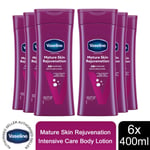 Vaseline Intensive Care Body Lotion, Mature Skin Rejuvenation, 6 Pack, 400ml