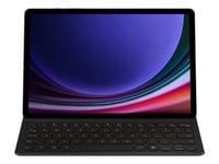 Samsung Ef-Dx720 - Tangentbord Och Foliefodral (Bokomslag) - Slim, Ai-Tangent - Trådlös - Pogo Pin, Bluetooth - Svart Tangentbord, Svart Fodral - För Galaxy Tab S9, Tab S9 Fe