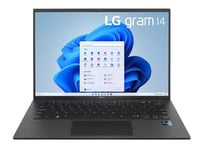PC portable LG gram 14Z90R-AA78F i7/16/1 14" Intel Core i7-1360P 16 Go RAM 1024 Go SSD Noir