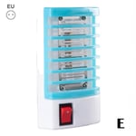 Led Socket Electric Mosquito Killer Lights Fly Bug Night Insect E Blue Eu Plug