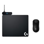 Logitech G PRO X SUPERLIGHT 2 LIGHTSPEED Wireless Gaming Mouse, Lightweight + POWERPLAY Wireless Charging Mouse Pad, PC & Mac - Black