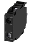 Siemens Contact module with 2 contact elements 1 no+1 nc screw terminal for front plate mounting