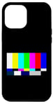 iPhone 15 Plus No Signal Television Screen Color Bars Test Pattern Case