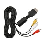PS1 PS2 TV Cable RCA to AV Audio Video Scart Lead for PlayStation Adapter PS3