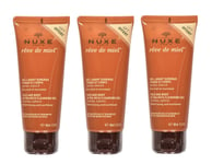 3 x Nuxe Reve De Miel Ultra-Rich Cleansing Gel Face & Body 100ml