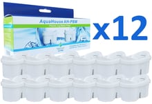 12 AquaHouse Water Filter Cartridge Compatible for Bosch Tassimo