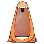 Pop Up Pod Changing Room Privacy Tent – Instant Portable Outdoor Shower Tent With Carry Bag,Camping & Beach - Lightweight & Sturdy, Easy Set Up, Foldable - with Carry Bag Orange 1.2m（Single Person）