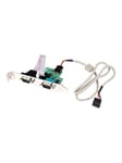 StarTech.com 24 tum Inbyggd USB Moderkort Header till 2 Port Serial RS232 Adapter - seriell adapter