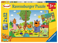 Ravensburger - Puzzle Enfant - Puzzles 2x12 p - Journée nature en famille - Kid-E-Cats - Dès 3 ans - 05079