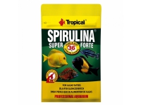 Tropical Super Spirulina Forte, Akvariumfisk, Torr fiskmat, Flingor, Vitamin A, Vitamin C, Vitamin D3, Vitamin E, Koppar, Jod, Strykjärn, Manganese, Zink, Composition: algae (Spirulina platensis 36%), vegetable protein extracts, derivatives of vegetable...