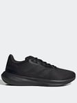 adidas RunFalcon Wide 3 Shoes - Black/Grey, Black/Grey, Size 7.5, Men