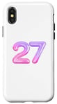 iPhone X/XS 27 Year Old Birthday Number Twenty Seven Birthday Balloon 27 Case