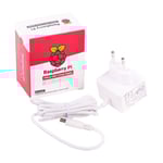 Raspberry Pi 4 USB-C strömadapter, vit