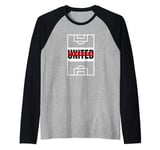 Tekkers United Football Pitch Team Tekker Utd Matching Kit Raglan Baseball Tee