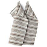 Gästabud Handduk Linne 50x70 cm 2-pack, Brun
