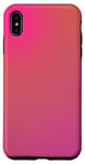 Coque pour iPhone XS Max Esthétique Aura Mignon Dégradé Ros Et Orange