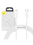 Baseus Superior Series Cable USB-C to Lightning 20W PD 1.5m (white)