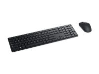 Dell Pro KM5221W - Sats med tangentbord och mus - trådlös - 2.4 GHz - QWERTY - ukrainska - svart