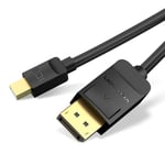 VENTION Mini Displayport to Displayport Cable, 4K@60Hz Ultra HD Mini Dp Male to DP Male Cable, DP 1.2 Gold-Plated Cord Support 3D Thunderbolt 2 Compatible for MacBook Pro,MacBook Pro/Air(3m)