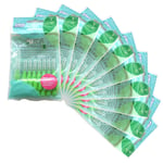 TEPE Interdental brush 0.8mm 10 PACK of 8 BRUSHES GREEN