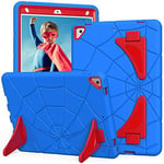 Kids Case for New iPad 9th Generation 2021, iPad 8th 7th Generation Case 2020/2019 Rugged Stand Silicone Shockproof Rugged Protective iPad 10.2 Cases for Kids Boys Blue