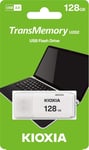 Genuine Kioxia Transmemory 128GB U202 USB Stick Flash Drive White, UK Seller
