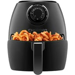 Chefman TurboFry 3.5 Litre Air Fryer Oven w/ Dishwasher-safe Basket and Dual-control Temperature, 1300W Power, 60-minute Timer & 15-cup Capacity, Uses No Oil, BPA-free, Matte Black