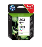 Original HP 303 Black & Colour Ink Cartridge For TANGO, TANGO X Printer