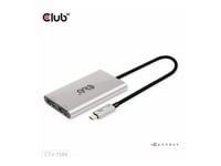 Club 3D - Videokort - 24 Pin Usb-C (Hane) Till Displayport (Hona) - Thunderbolt 3/Displayport 1.4 - 23.5 Cm - 8K60hz Stöd