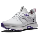FootJoy Femme Hyperflex Chaussure de Golf, Blanc, Violet, Gris, 41 EU