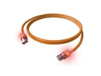 Easylan S/Ftp Dualboot Led Cat.6A Patchkabel, Rj45 / Rj45, Lsoh, Orange, 7,5 M