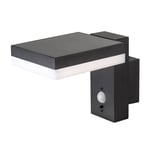 Laira Solcelle Vegglampe w/Sensor Anthracite - Lindby