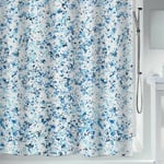 Rideau de douche Polyester vision 180x180cm Bleu & Blanc Spirella Bleu