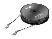 Optisk HDMI-kabel micro 24 Gbps/2.0b - Opptil 100 meter - in-akustik Mikro HDMI med overgang til HDMI 100m