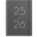 Almanacka Burde 8050 Study Stone 25-26 Svart A5