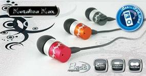 Premium Headphones Earphones In Ear Wired Extra Bass Noise Isolating Grey + Wrap