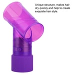(Purple)Hair Dryer Diffuser Curly Blow Dryer Hairdressing Styling Accessory BGS