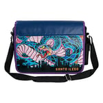 Gaya Entertainment Saints Row Messenger Bag Snake Mural, Blue/Black, S