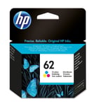 2x Original HP 62 Colour Ink Cartridges For OfficeJet 200 Mobile Inkjet Printer