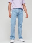 Levi's 501&reg; Original Straight Fit Jeans - Canyon Moon - Light Blue, Stone Wash, Size 40, Inside Leg L=34 Inch, Men