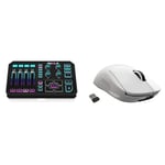 TC Helicon GoXLR Revolutionary Online Broadcaster Platform with 4-Channel Mixer, Motorized Faders & Logitech G PRO X SUPERLIGHT Wireless Gaming Mouse, HERO 25K Sensor, Ultra-light with 63g