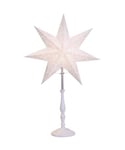 Romantic Mini papirstjerne på fot, høyde 55 cm, Hvit