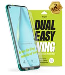 Ringke Dual Easy Wing [2 Pack] Designed for Huawei P40 Lite Screen Protector, Easy Application Case-Friendly Full Side Coverage Film Protector Compatible with P40 Lite