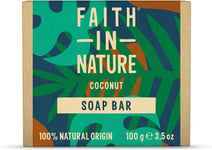 Faith In Nature Natural Coconut Hand Soap Bar, Hydrating, Vegan & Cruelty Free,