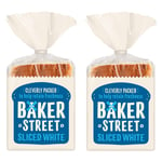 White Sliced Baker Street Bread 550g (Pack of 2)