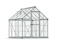 Palram - Canopia Harmony Polykarbonat Klart som Glass Drivhus 4,5 m² GRÅ