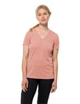 Jack Wolfskin Women's Crosstrail T T-Shirt, Rose Dawn, XS